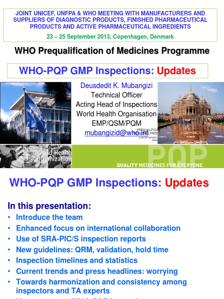 WHO Prequalification Programme Updates | PDF | Risk | Risk Management