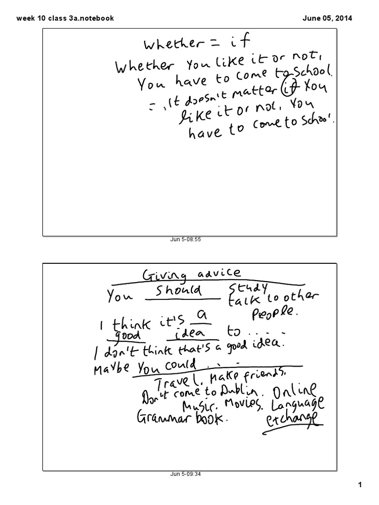 Week 10 Class 3a.notebook June 05, 2014 | PDF | Foreign Language Studies