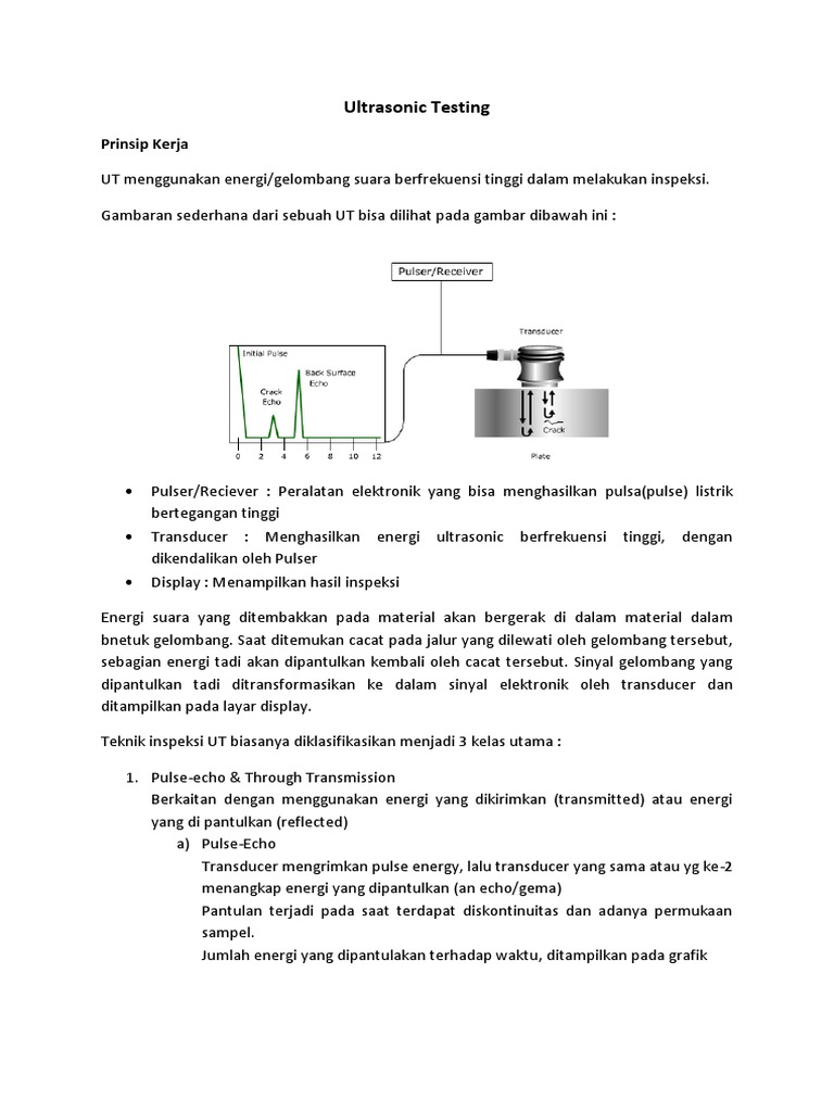 Ultrasonic Testing Manual | PDF
