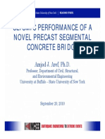 Seismic Performance of A Novel Precast Segmental Concrete Bridge