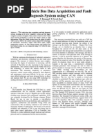 Design of Vehicle Bus Data Acquisition and Fault Diagnosis System Using CAN