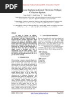 Design and Implementation of Electronic Tollgate Collection System