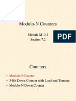 Modulo-N Counters: Module M10.4 Section 7.2