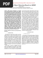 Real-time Object Detection Based on ARM9