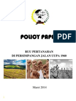 Policy Paper RUU Pertanahan 