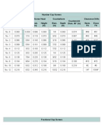 Socket Head Cap Screw Dimensions Chart | PDF | Screw | Machining