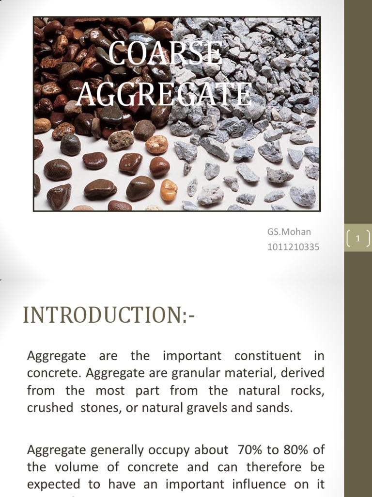 Coarse Aggregate: Definition and Types | PDF | Construction Aggregate ...