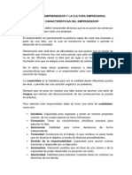 Unidad 1: El Emprendedor Y La Cultura Empresarial