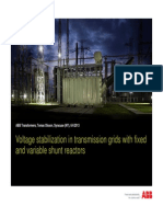 Voltage Stabilization With Shunt Reactors