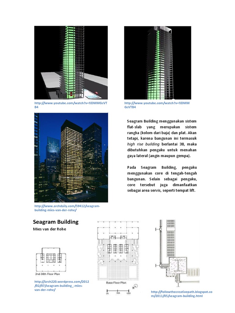 Sistem Struktur Seagram Building | PDF