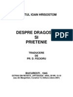 Despre Dragoste Si Prietenie(Sfantul Ioan Gura de Aur)