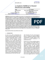 Performance Analysis of QPSK in Co-Channel Interference and Fading