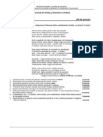 Proba A LB - Romana Si 004 PDF