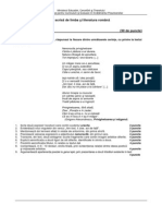 Proba A LB - Romana Si 003 PDF