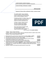 Proba A LB - Romana Si 002 PDF