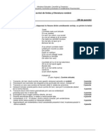 Proba A LB - Romana Si 010 PDF