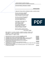 Proba A LB - Romana Si 012 PDF