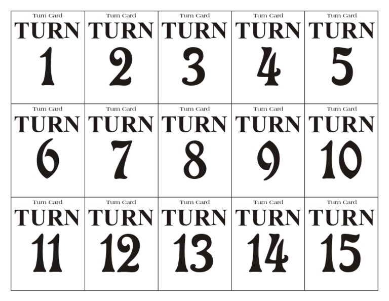 Turn Turn Turn Turn Turn Turn Card Turn Card Turn Card Turn Card Turn