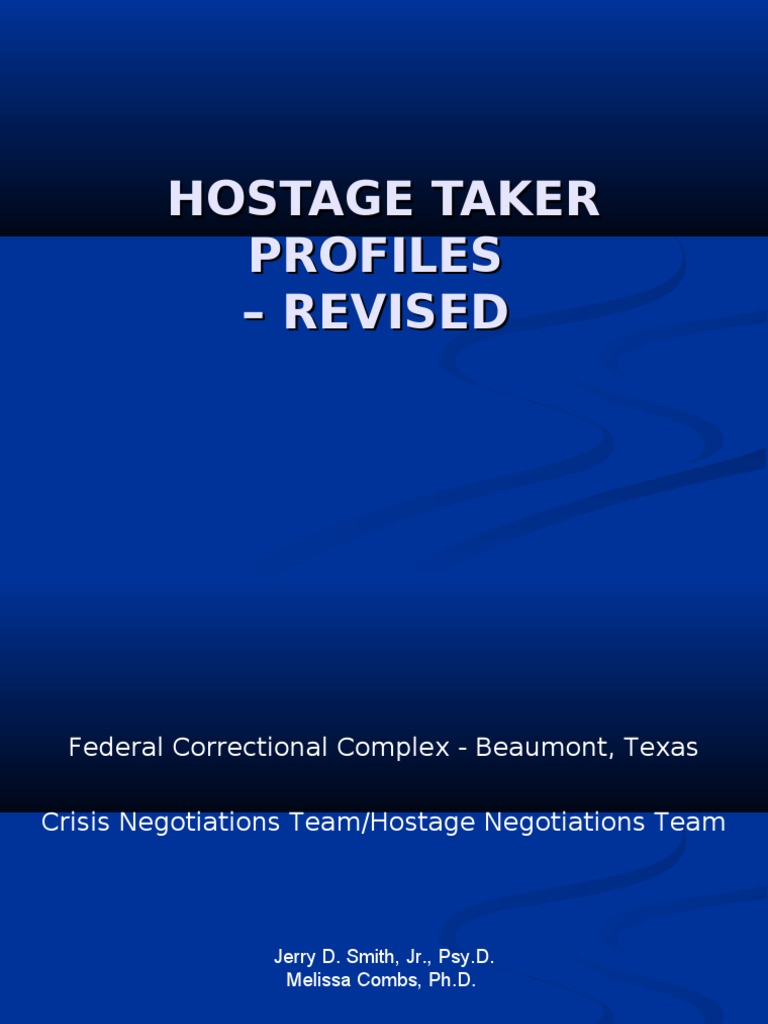 Hostage Taker Profiles and Strategies | PDF | Schizophrenia | Delusion
