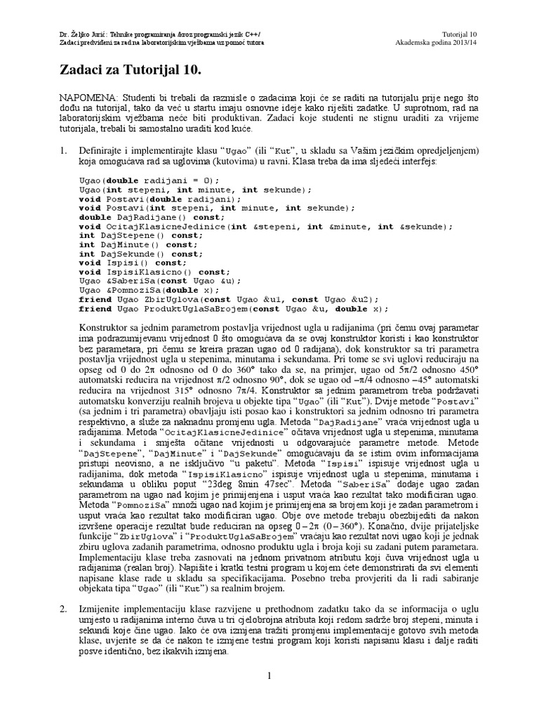 11 Tutorijal 10 | PDF