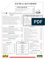 Carte La Table de La Bavaroise - 09062014 PDF