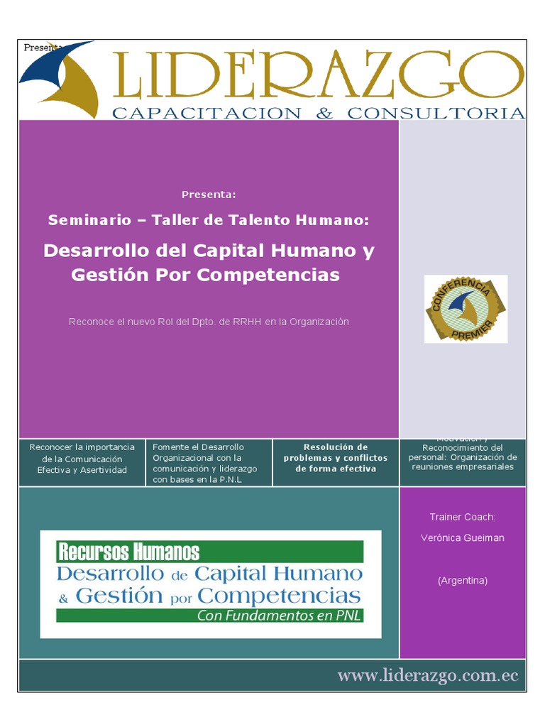 Desarrollo de Capital Humano y Gestión Por Competencias | PDF