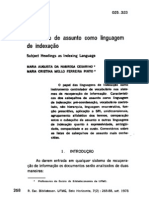 Cabeçalho de Assunto Como Linguagem de Indexação - Reb - Ufmg-7 (2) 1978