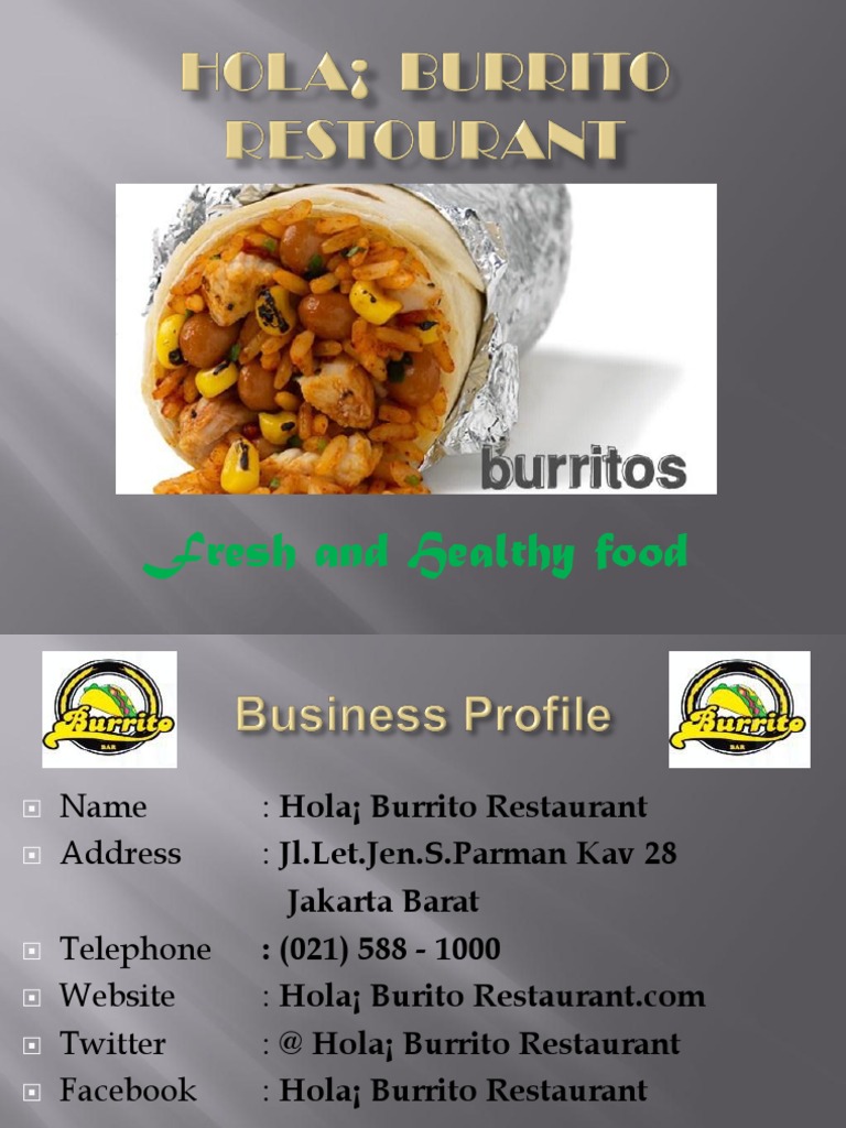 burrito bar business plan