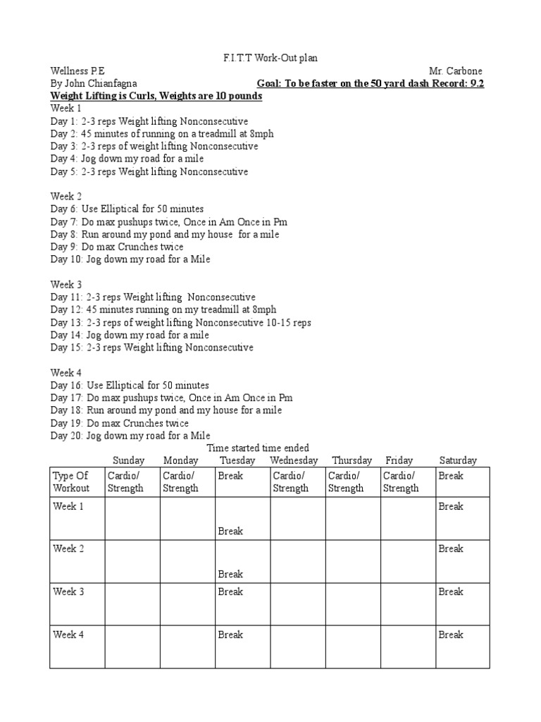 Wellness Project | PDF