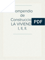 Compendio de Construccion: LA VIVIENDA I, II, II.. Arquitecto Rider