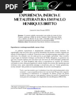 Experiencia, Inercia Em PHB