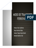 Modo de Transporte Ferroviario