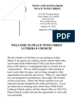 Welcome To Peace With Christ Lutheran Church!