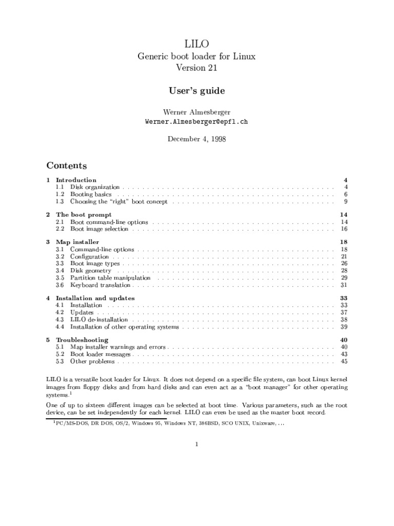 Lilo Users Guide 46pag Western Calligraphy Orthography