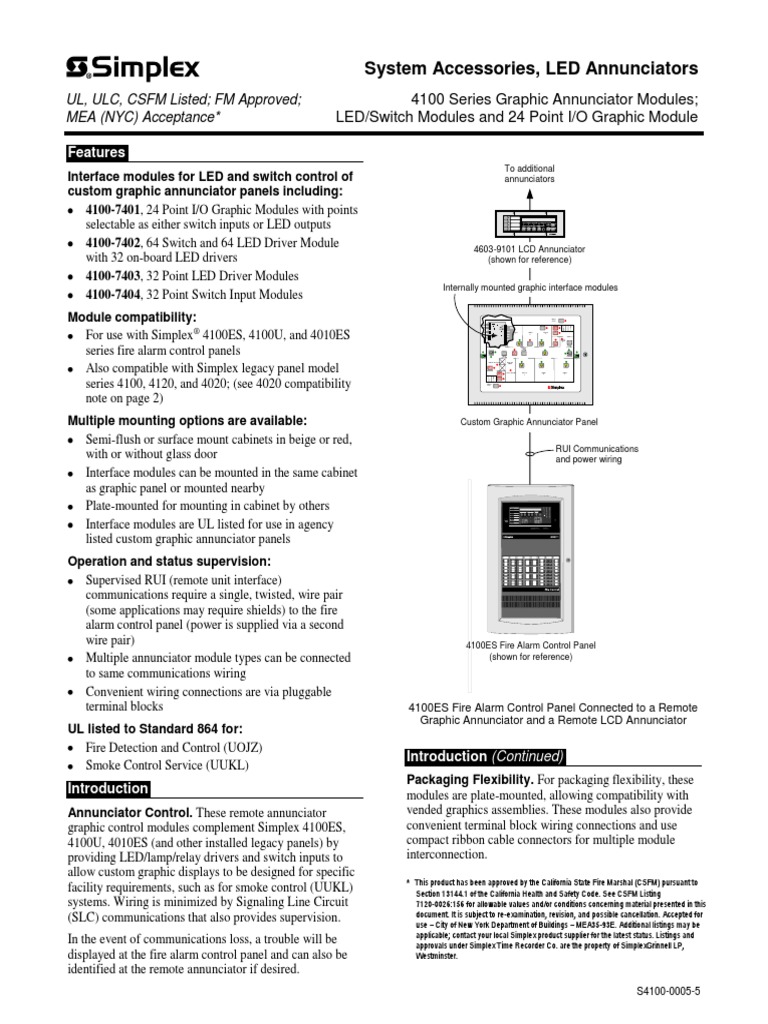 Simplex 4100-0005 | Relé | Cambiar