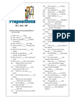 Prepositions at in On 2014