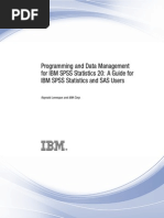 Programming and Data Management For IBM SPSS Statistics 20++ PDF