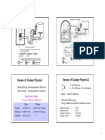 Review of Nuclear Physics-I Review of Nuclear Physics-II: Rutherford's Model Protons, Neutrons, Electrons