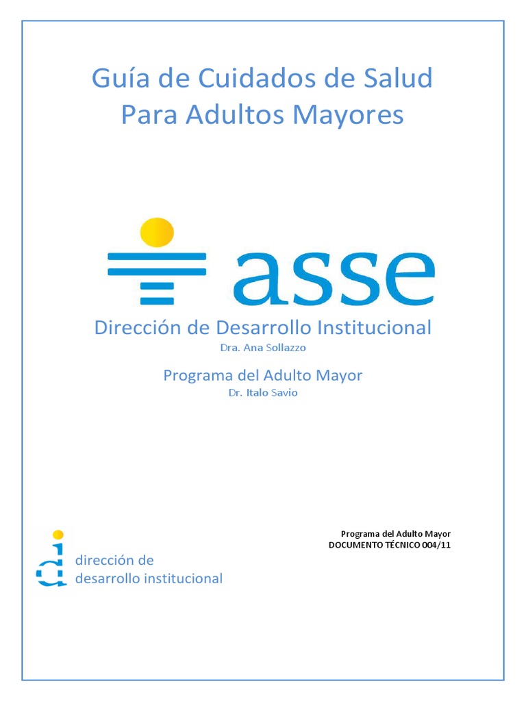 Cuidados de Salud para Adultos Mayores | PDF | Diente humano | Dormir
