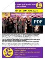 Colindale UKIP June 2014 Leaflet