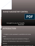 Budget and Budgetary Control