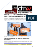 DMW Games LA Games Conference 2014 - Event Review Part Two - David L. $Money Train$ Watts - FuTurXTV - 5-5-2014