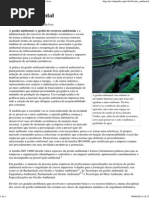 Gestão Ambiental – Wikipédia, A Enciclopédia Livre