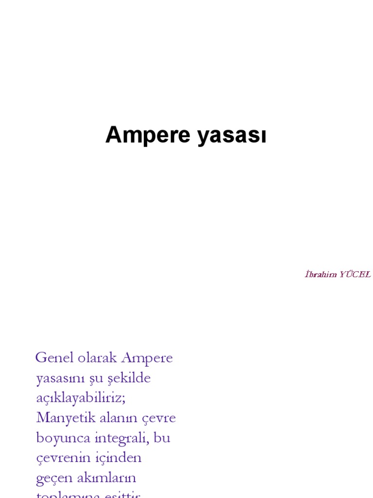 Ampere Yasası | PDF