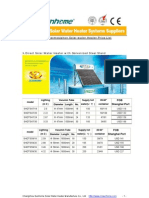 Direct Thermosiphon Solar Water Heater Price List