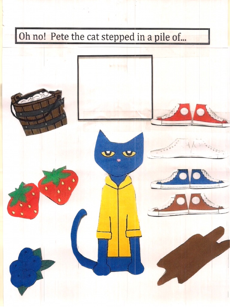 Pete The Cat File Folder Activity PDF