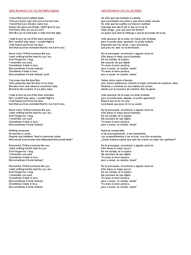 Letra De All Of Me En Español
