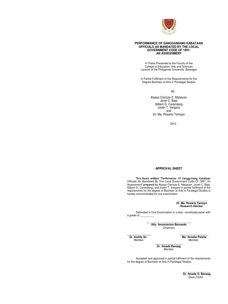 SK Officials' Performance Assessment | PDF | Government