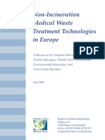 Non-Incineration Medical Waste Treatment Tech