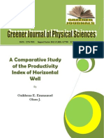 A Comparative Study of Productivity Index in Horizontal Wells